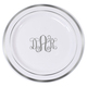 Elegant Monogrammed Premium Plastic Plates with Gold or Silver Edge Image 2 of 3